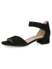 Caprice Skórzane sandały "Carla" w kolorze czarnym