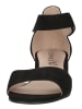 Caprice Skórzane sandały "Carla" w kolorze czarnym