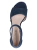 Caprice Leren sandalen "Carla" donkerblauw