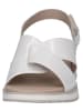 Caprice Skórzane sandały "Kandy" w kolorze białym