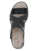 Caprice Leren sandalen "Kandy" zwart
