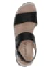 Caprice Skórzane sandały "Vanda" w kolorze czarnym