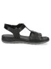 Caprice Leren sandalen zwart