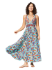 Ipanima Kleid in Hellblau/ Bunt