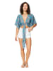 Ipanima Wickelbluse in Blau/ Rot