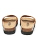 billowy Leren slippers lichtbruin