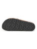 billowy Leren slippers lichtbruin