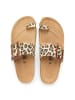 billowy Leren teenslippers beige/lichtbruin