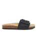 billowy Leren slippers donkerblauw