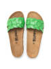 billowy Leren slippers groen