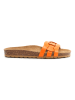 billowy Skórzane klapki w kolorze pomarańczowym