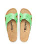 billowy Leren slippers groen