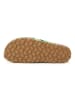 billowy Leren slippers groen