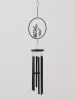 Boltze Dzwonki wietrzne (2 szt.) "Fenja" w kolorze czarno-jasnoszarym - wys. 73 cm