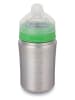 Klean Kanteen Trinkflasche "Kid Kanteen" in Silber/ Grün - ab 6 Monaten - 266 ml