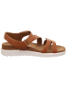 Legero Skórzane sandały "Move" w kolorze jasnobrązowym