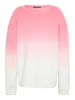 Chiemsee Sweatshirt in Rosa/ Orange/ WeiÃŸ