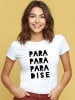 WOOOP Shirt "Para Para Para Dise" in Weiß