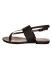 Calvin Klein Leder-Zehensandalen in Schwarz