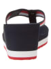 Tommy Hilfiger Shoes Keilzehentrenner in Dunkelblau/ Weiß/ Rot