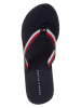 Tommy Hilfiger Shoes Keilzehentrenner in Dunkelblau/ Weiß/ Rot