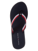 Tommy Hilfiger Sleehakteenslippers donkerblauw/wit/rood