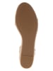 Tommy Hilfiger Skórzane sandały w kolorze beżowym na koturnie