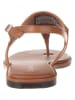 Calvin Klein Leder-Zehensandalen in Hellbraun