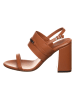Calvin Klein Leren haksandalen lichtbruin
