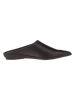 Calvin Klein Leder-Slipper in Schwarz