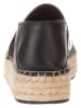 Calvin Klein Leder-Espadrilles in Schwarz