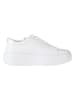 Calvin Klein Leder-Sneakers in Weiß