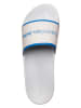 Calvin Klein Pantoletten in Blau/ Weiß