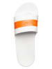 Calvin Klein Pantoletten in Orange/ Weiß