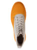 Calvin Klein Leder-Boots in Beige/ Orange