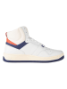 Tommy Hilfiger Leren sneakers wit/rood/donkerblauw