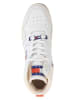 Tommy Hilfiger Leren sneakers wit/rood/donkerblauw