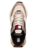 Tommy Hilfiger Leren sneakers lichtbruin/beige/oranje