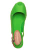 Tommy Hilfiger Sandały w kolorze zielonym na obcasie