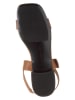 Tommy Hilfiger Skórzane sandały w kolorze jasnobrązowym