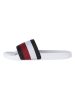 Tommy Hilfiger Slippers zwart/wit/rood