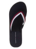 Tommy Hilfiger Teenslippers zwart/rood/wit