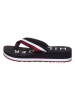 Tommy Hilfiger Shoes Zehentrenner in Schwarz/ Rot/ Weiß