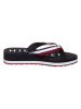 Tommy Hilfiger Shoes Zehentrenner in Schwarz/ Rot/ Weiß