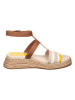 Tommy Hilfiger Shoes Leder-Keilsandaletten in Hellbraun