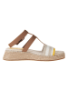 Tommy Hilfiger Shoes Leder-Keilsandaletten in Hellbraun