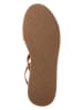 Tommy Hilfiger Shoes Leder-Keilsandaletten in Hellbraun