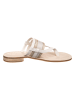 Tommy Hilfiger Shoes Leder-Zehentrenner in Weiß