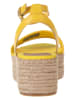 Tommy Hilfiger Shoes Leder-Sandaletten in Gelb