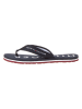 Tommy Hilfiger Teenslippers zwart/ wit/rood